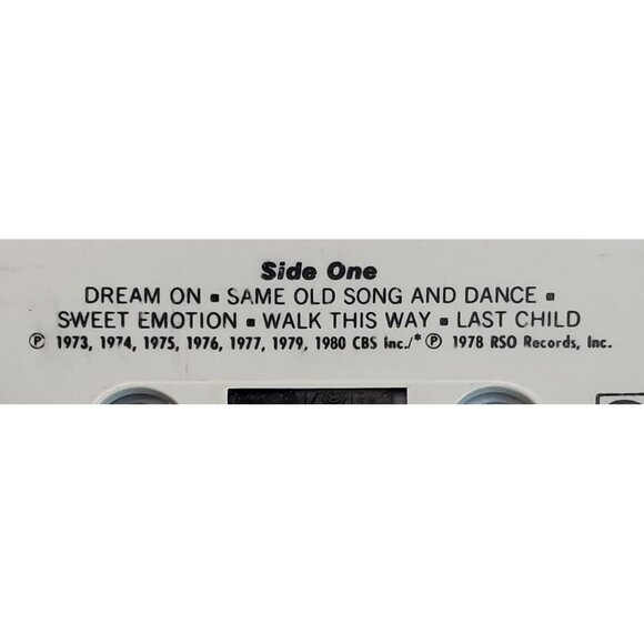 Aerosmith Greatest Hits Cassette Tape 1978 Columbia Records Audio Music Album - Picture 4 of 8